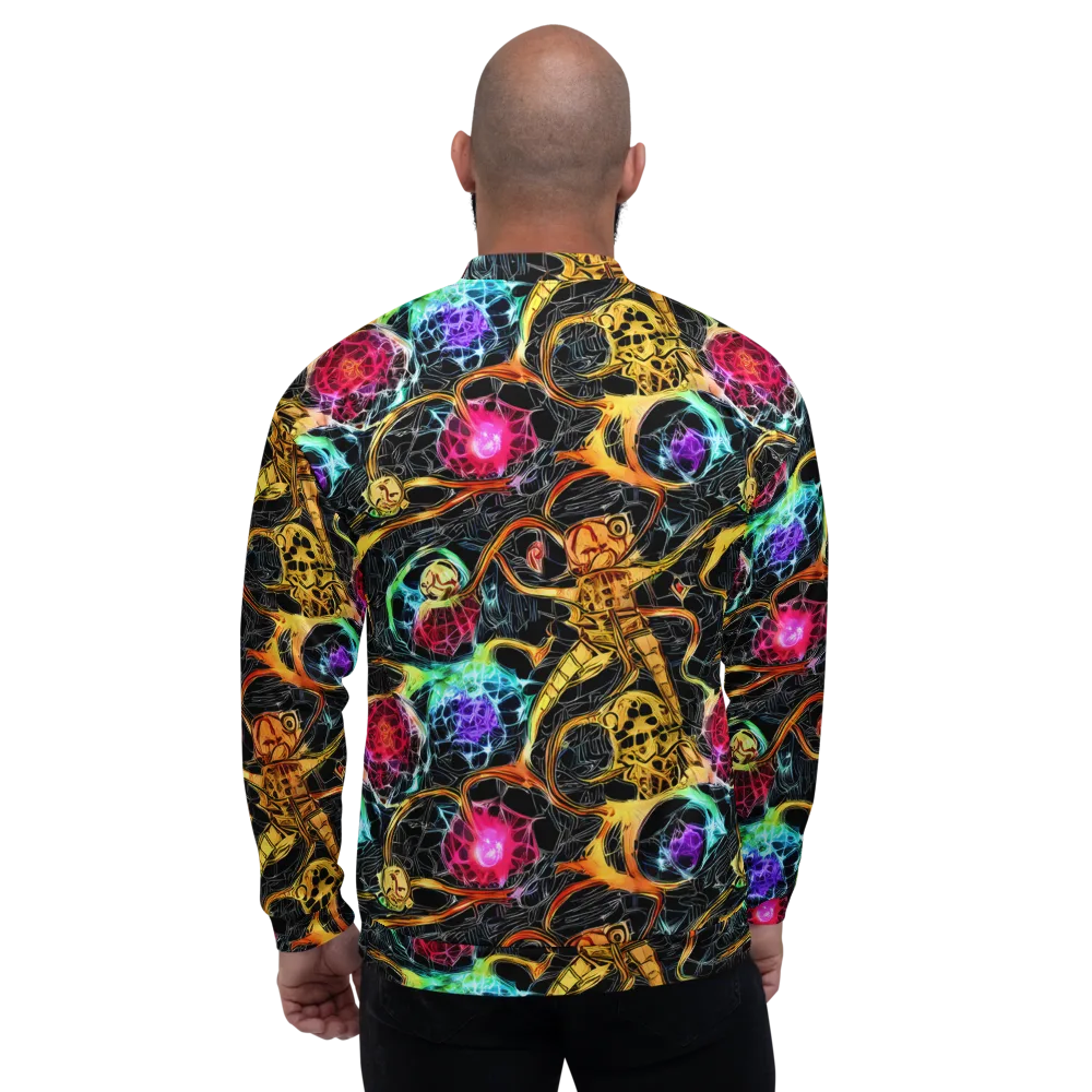 Psychedelic Pulsar on Bomber Jacket — Back