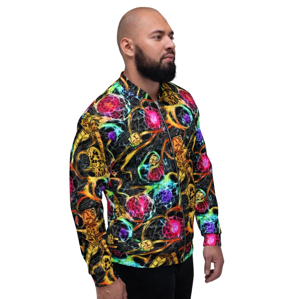 Psychedelic Pulsar on Bomber Jacket — Right