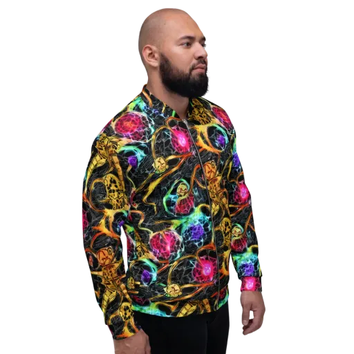 Psychedelic Pulsar on a Bomber Jacket