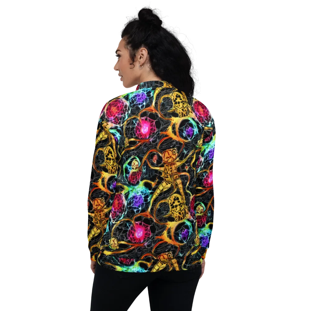 Psychedelic Pulsar on Bomber Jacket — Back