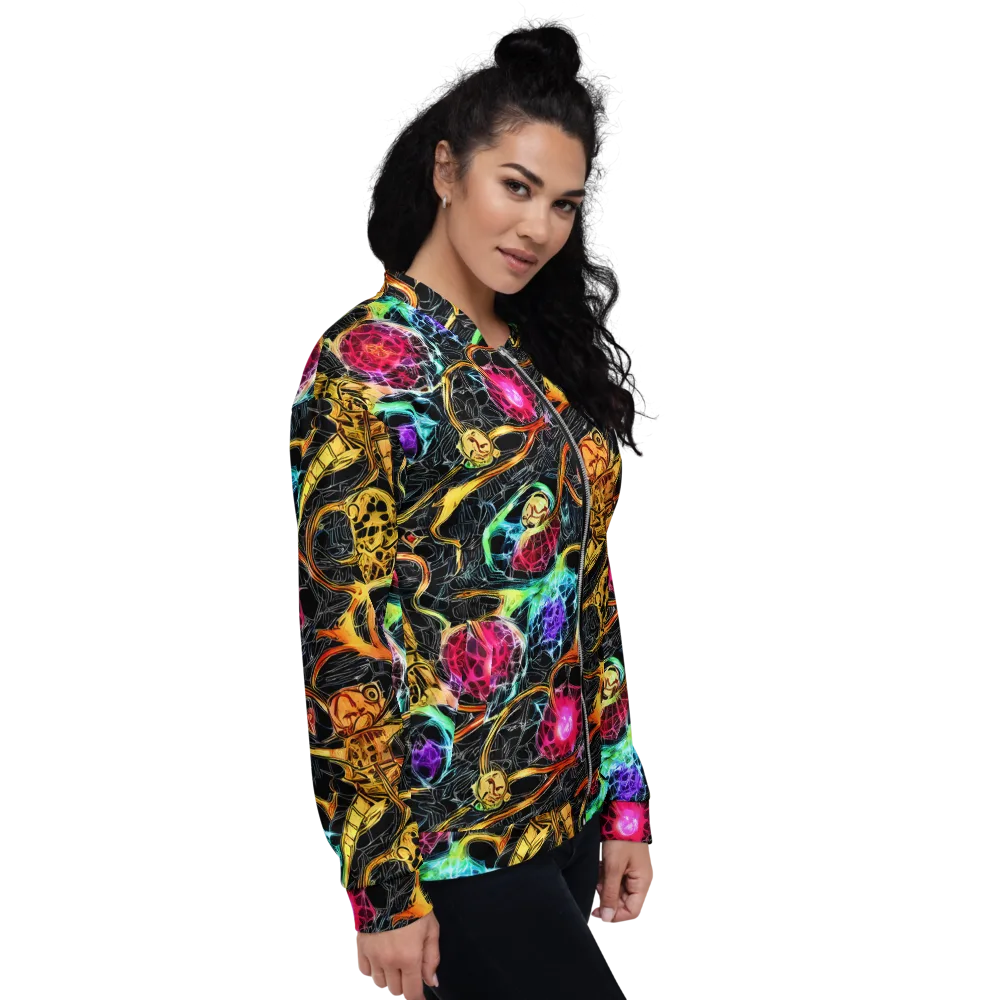 Psychedelic Pulsar on Bomber Jacket — Right