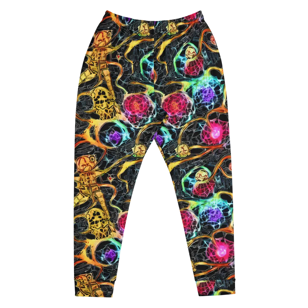 Psychedelic Pulsar on Men's Joggers — Front