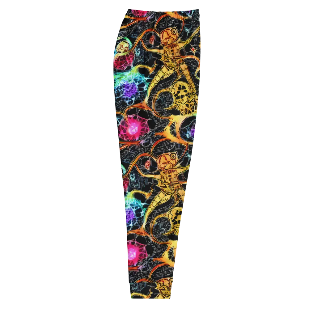 Psychedelic Pulsar on Men's Joggers — Right