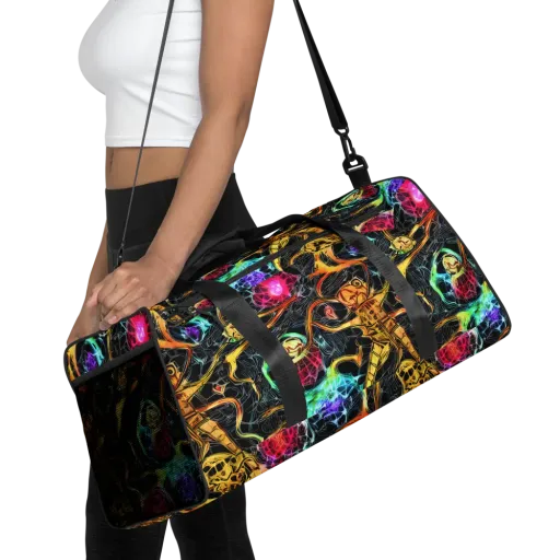 Psychedelic Pulsar on a Duffle Bag