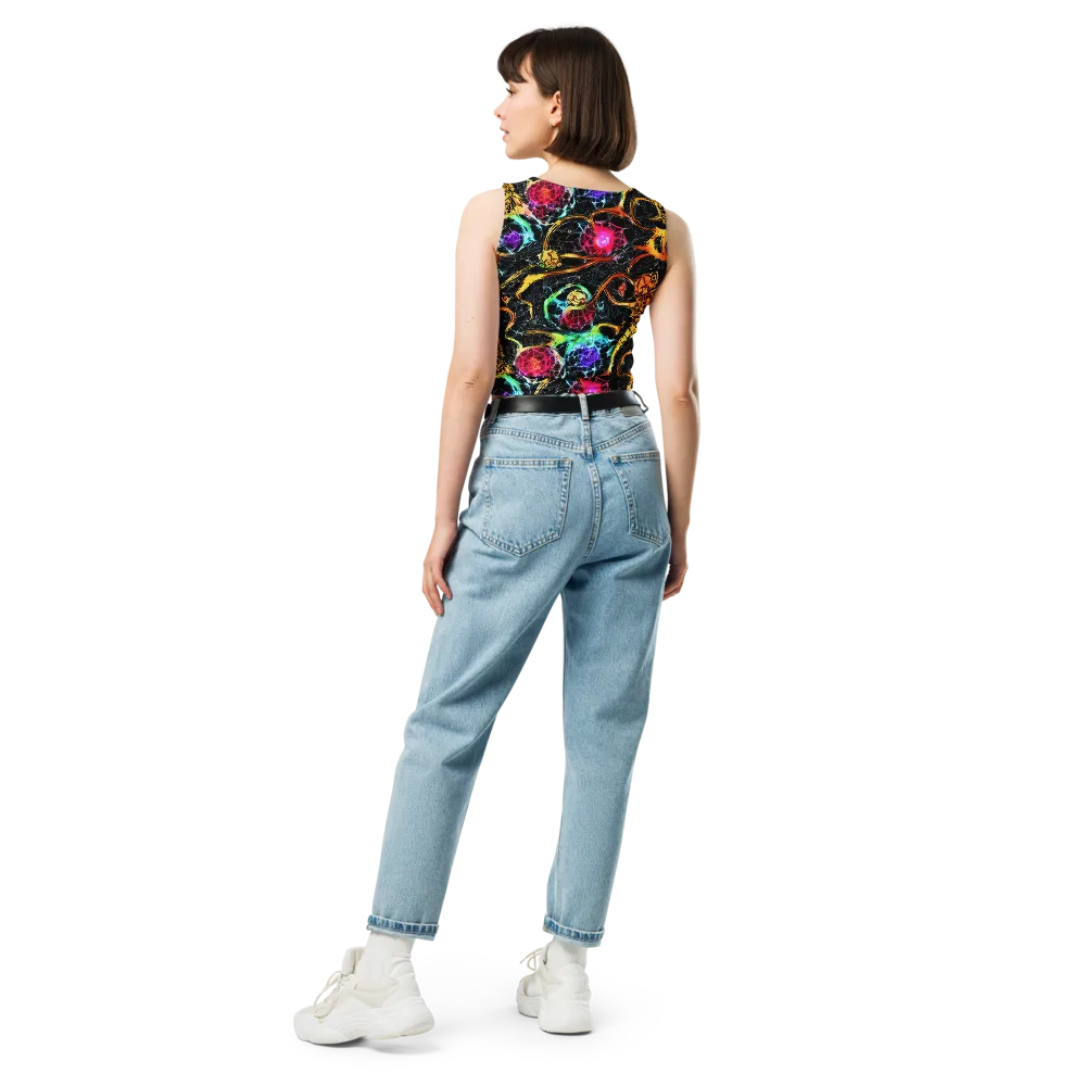 Psychedelic Pulsar on Crop Top — Back