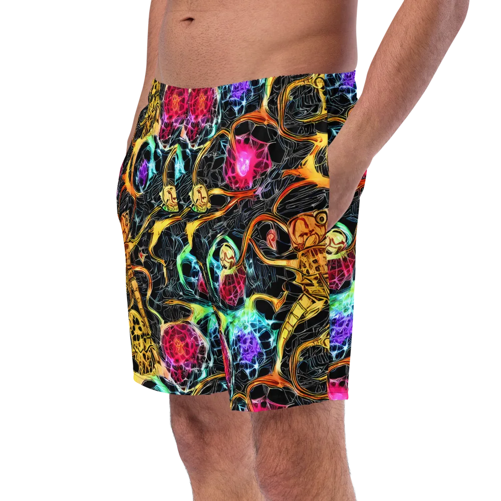 Psychedelic Pulsar on Swim Trunks — Left Front