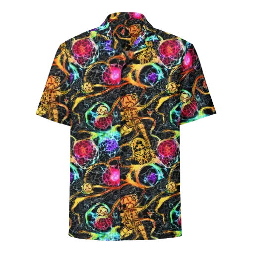 Psychedelic Pulsar on a Button Shirt