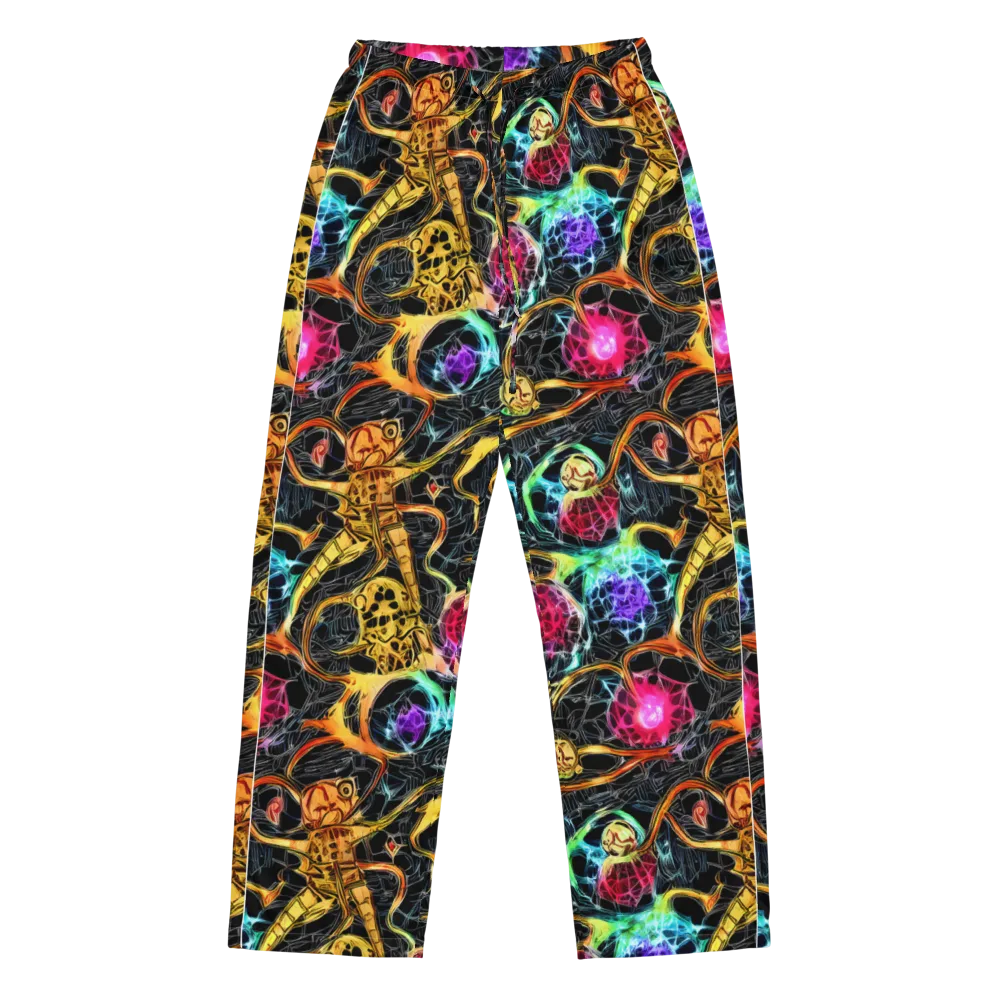 Psychedelic Pulsar on Women's Pajama Pants — Front