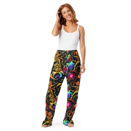 Psychedelic Pulsar on a Women's Pajama Pants