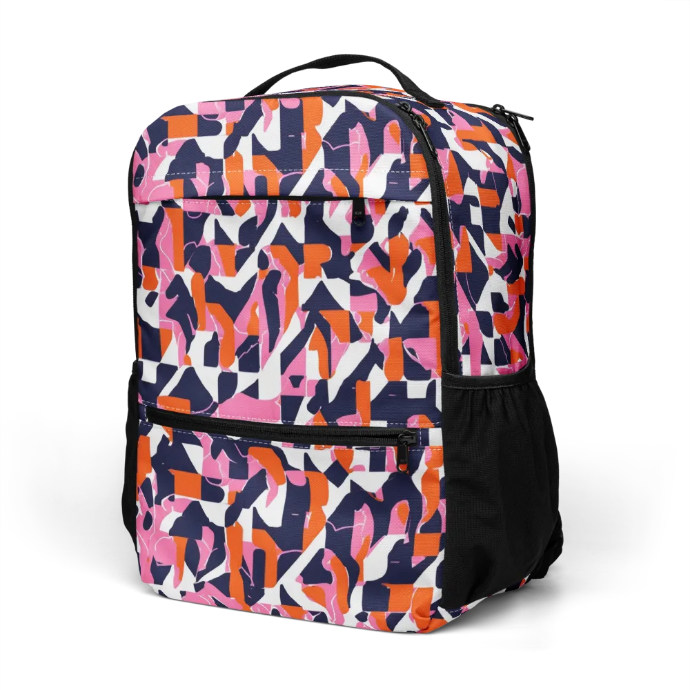 Flamingo Static on Utility Backpack — Left Front
