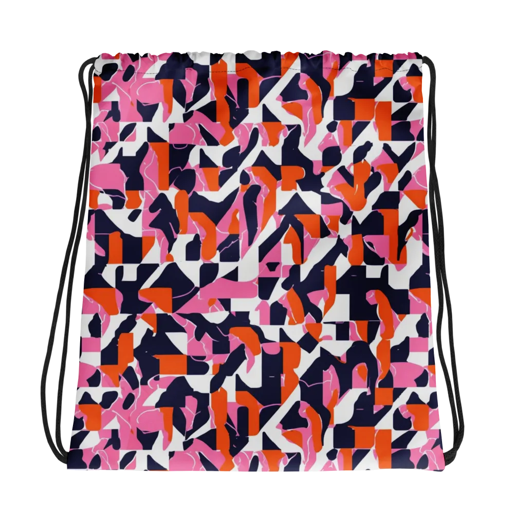 Flamingo Static on Drawstring Bag — Photo