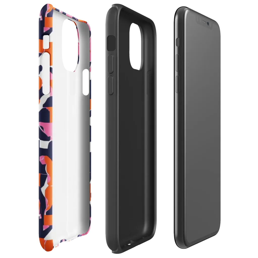 Flamingo Static on Tough Case for iPhone® — Right