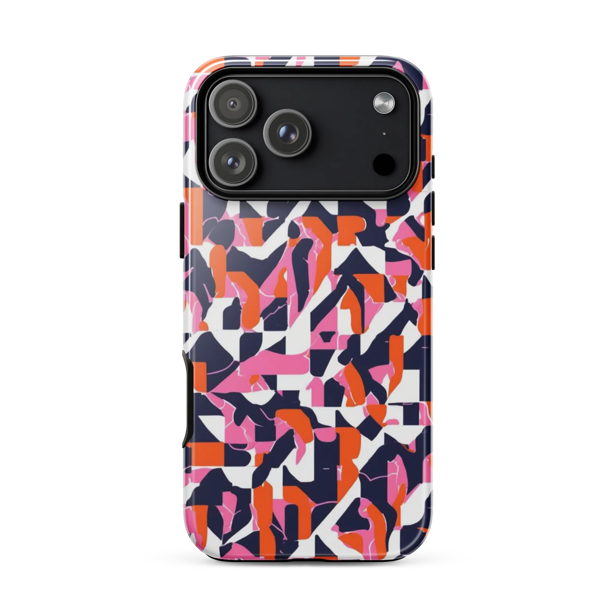 Flamingo Static on Tough Case for iPhone® — Front