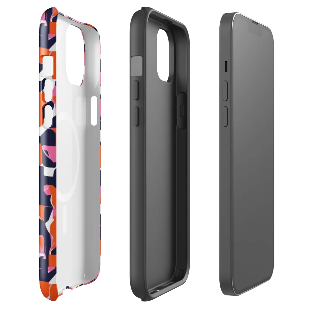 Flamingo Static on MagSafe Tough Case for iPhone® — Front