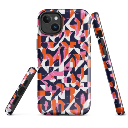 Flamingo Static on a MagSafe Tough Case for iPhone®