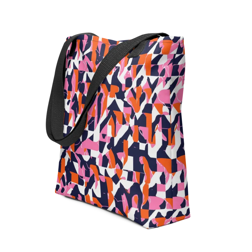 Flamingo Static on Tote Bag — Front