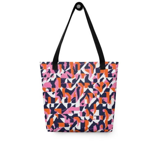 Flamingo Static on a Tote Bag