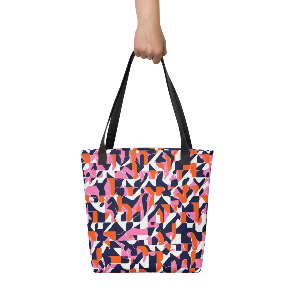 Flamingo Static on Tote Bag — Front