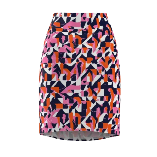 Flamingo Static on a Pencil Skirt