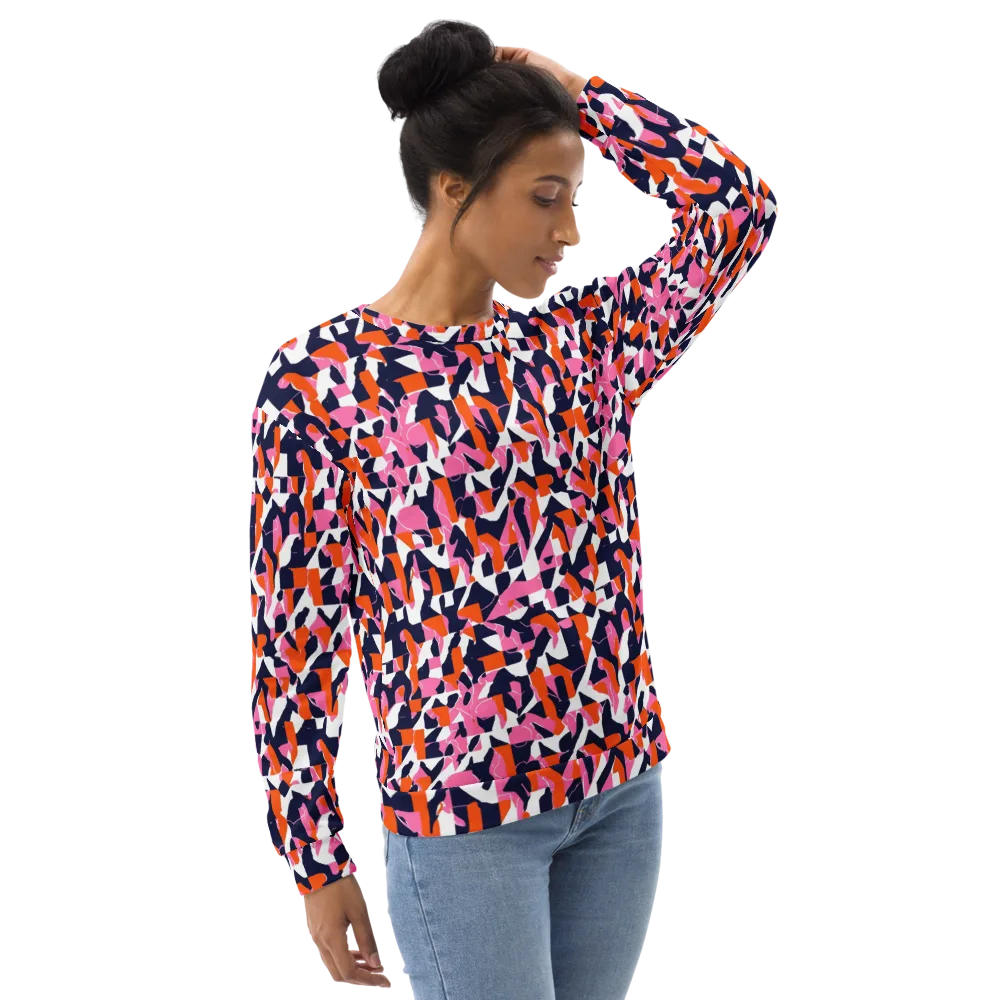 Flamingo Static on Sweatshirt — Right Front