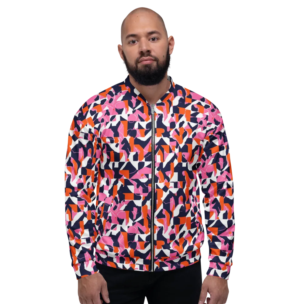 Flamingo Static on Bomber Jacket — Front