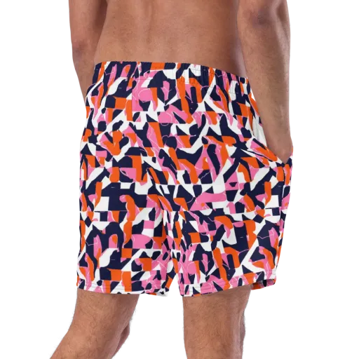 Flamingo Static on a Swim Trunks