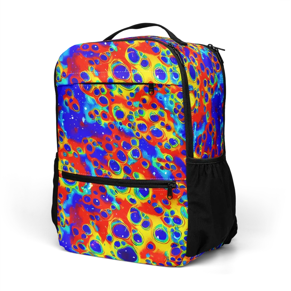 Neon Lagoon on Utility Backpack — Left Front