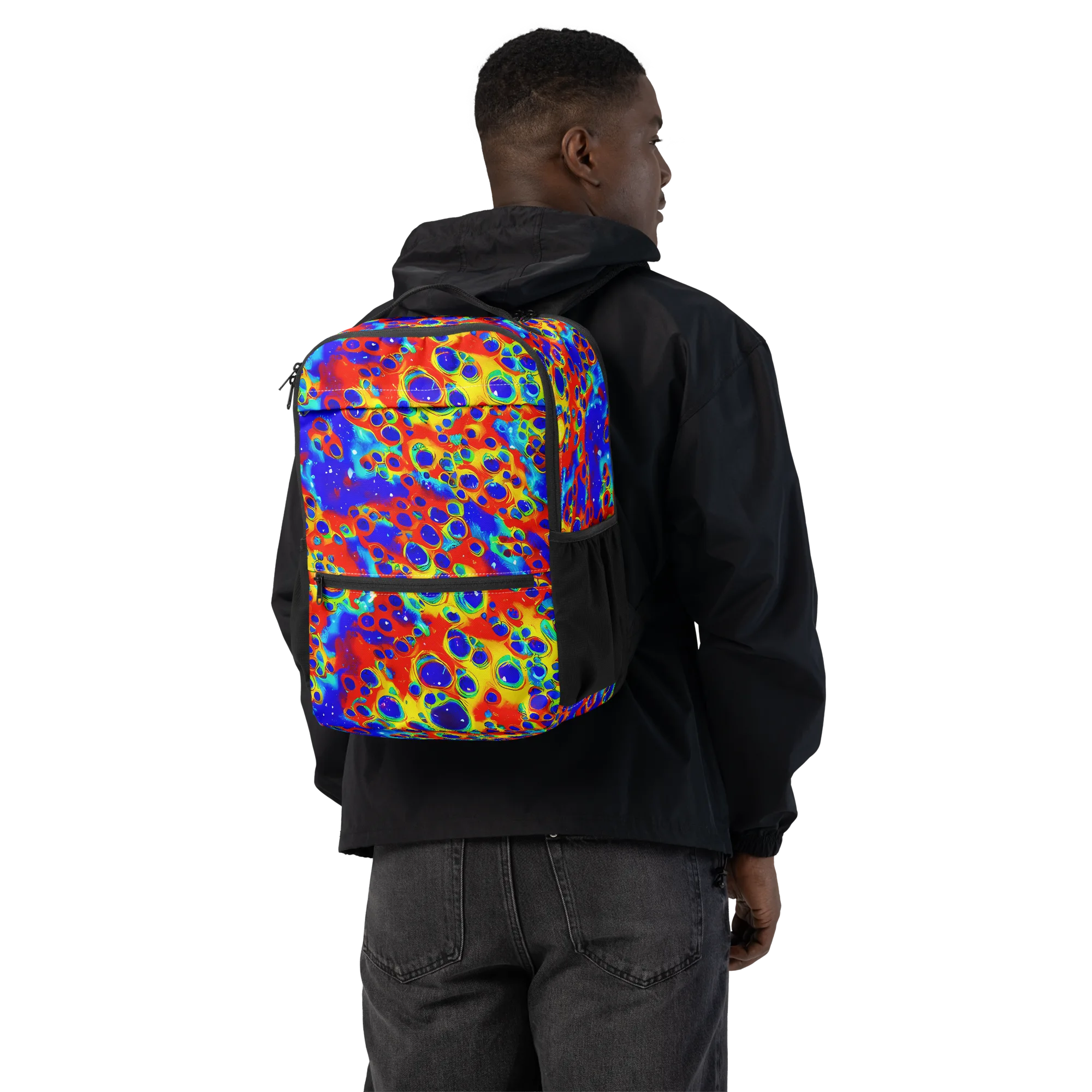 Neon Lagoon on Utility Backpack — Back