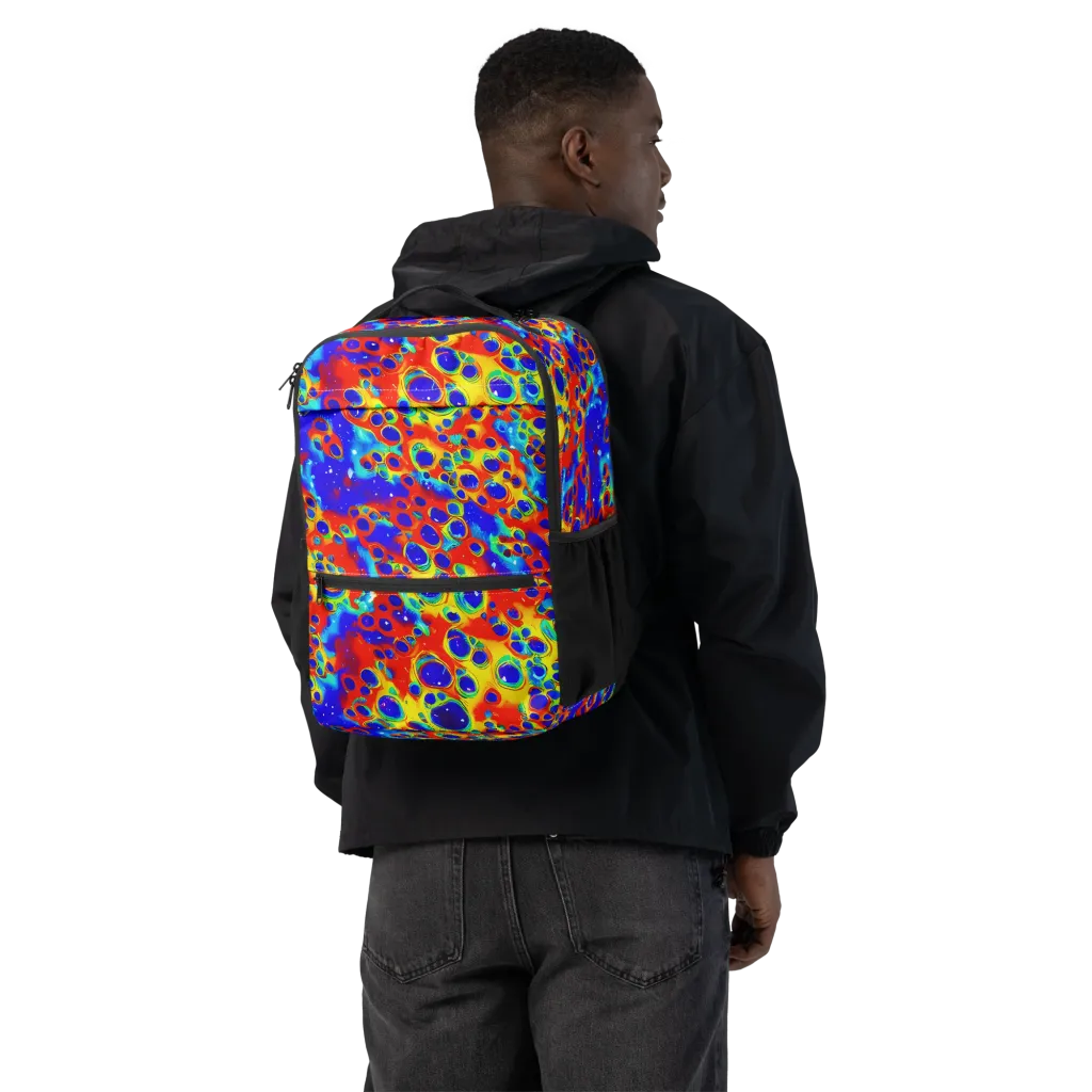 Neon Lagoon on Utility Backpack — Back