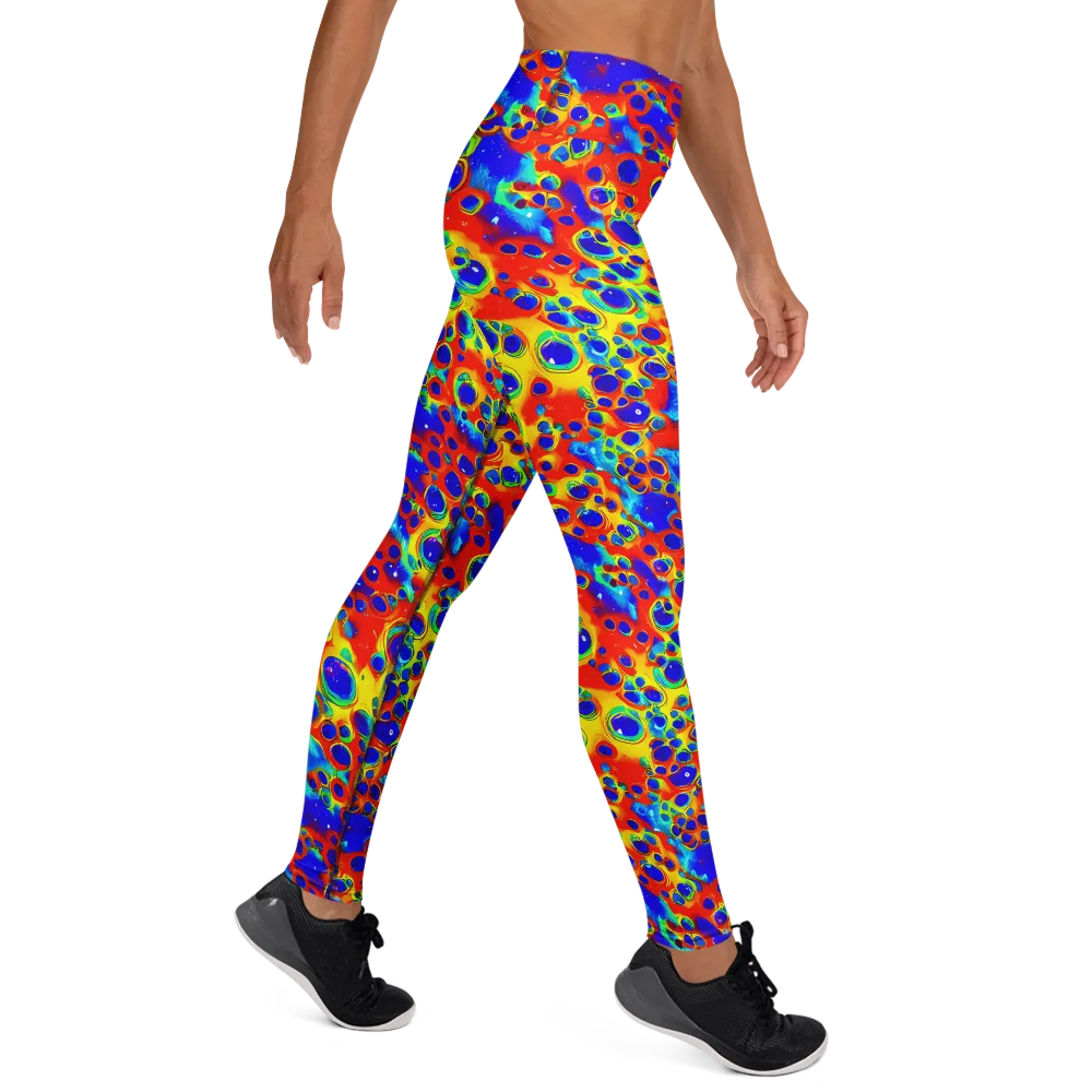 Neon Lagoon on Yoga Leggings — Right