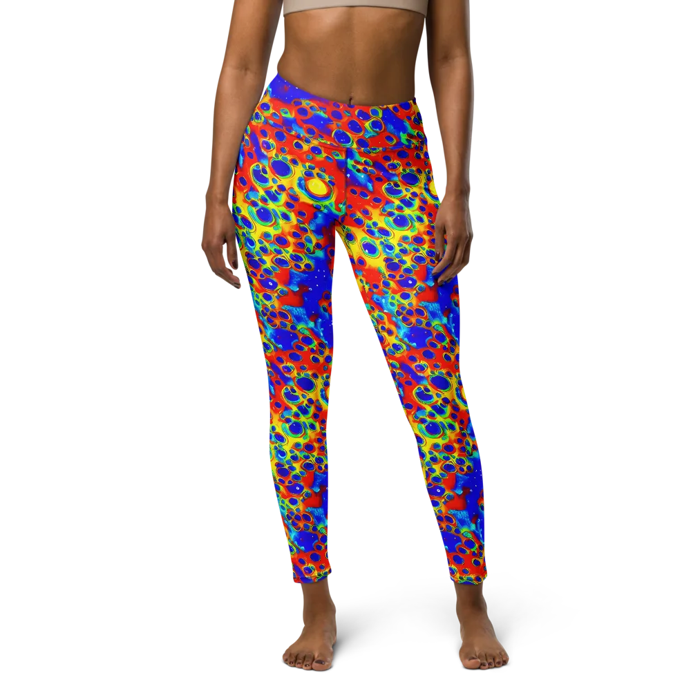 Neon Lagoon on Yoga Leggings — Front