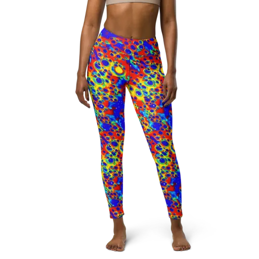 Neon Lagoon on a Yoga Leggings