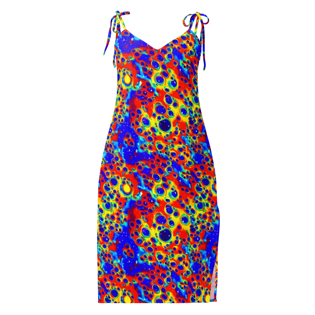 Neon Lagoon on Slip Dress — Front
