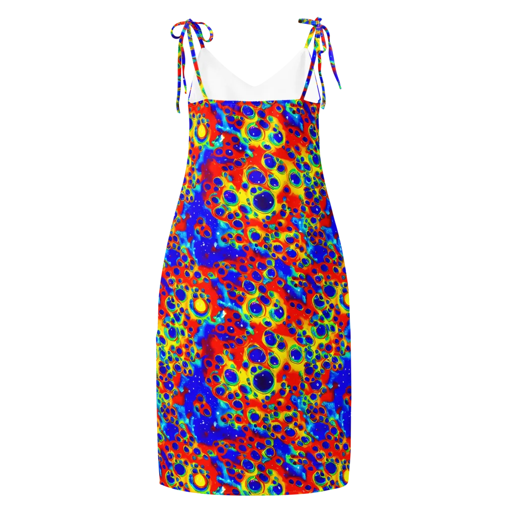 Neon Lagoon on Slip Dress — Back