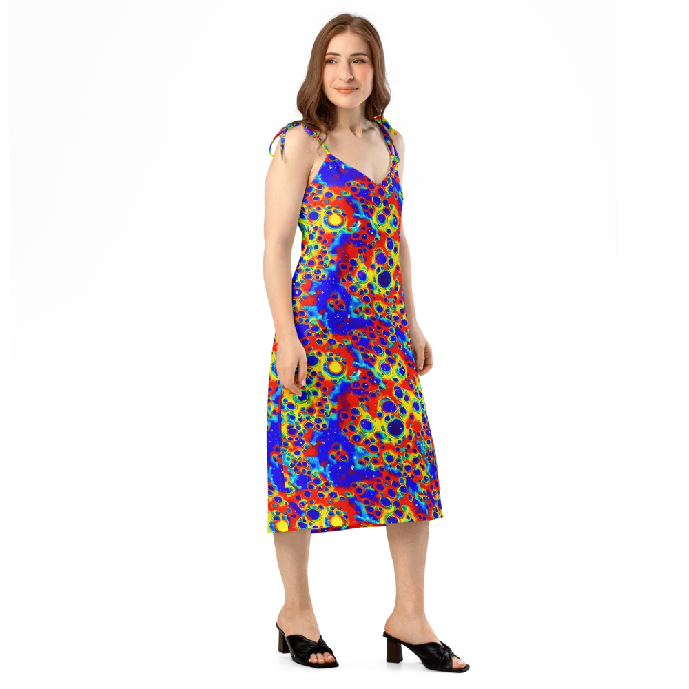 Neon Lagoon on Slip Dress — Right Front