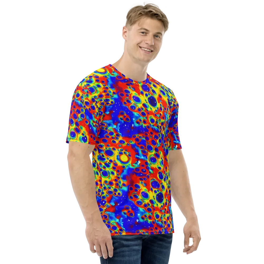 Neon Lagoon on Men's Crew Neck T-Shirt — Right
