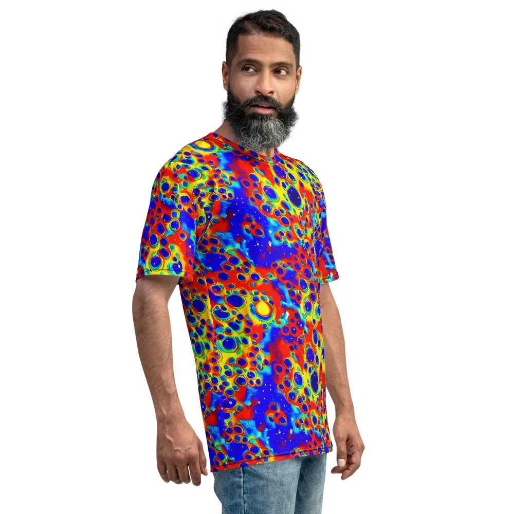 Neon Lagoon on Men's Crew Neck T-Shirt — Right