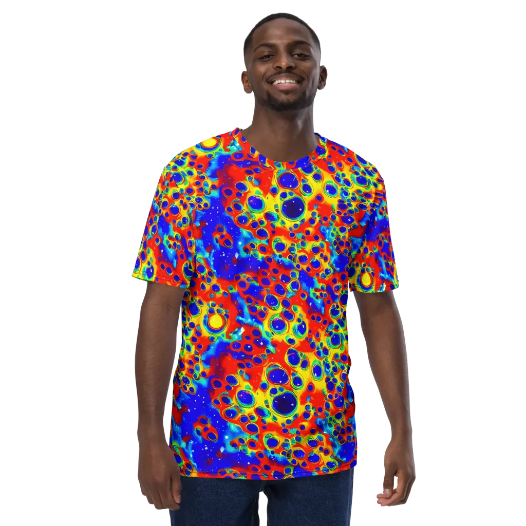 Neon Lagoon on Men's Crew Neck T-Shirt — Front
