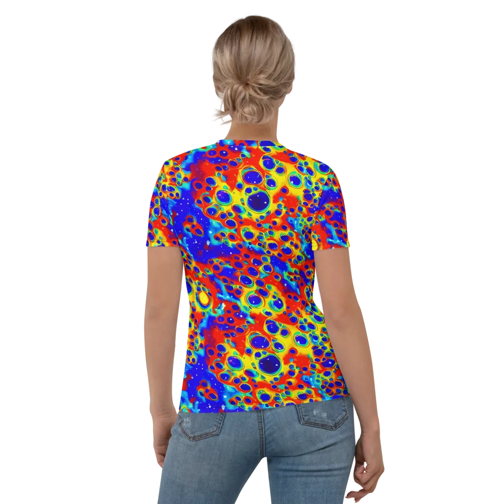 Neon Lagoon on Women's Crew Neck T-Shirt — Back