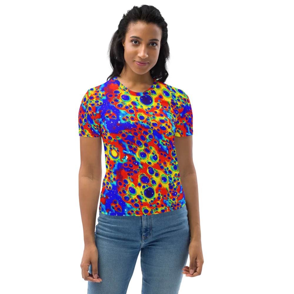 Neon Lagoon on Women's Crew Neck T-Shirt — Front