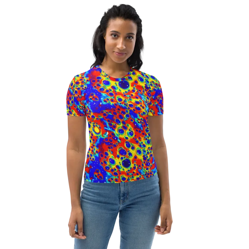 Neon Lagoon on Women's Crew Neck T-Shirt — Front