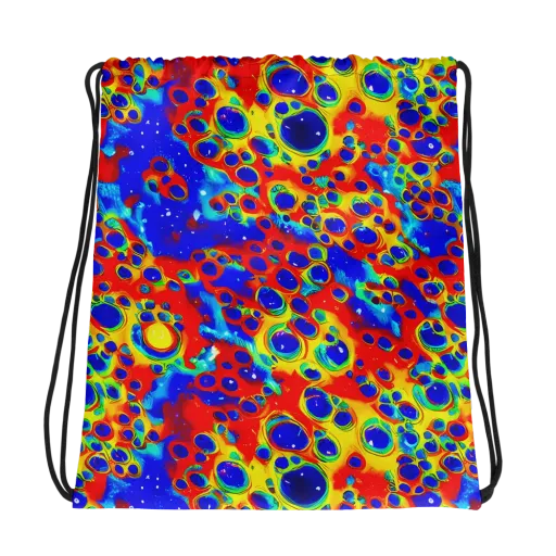 Neon Lagoon on a Drawstring Bag
