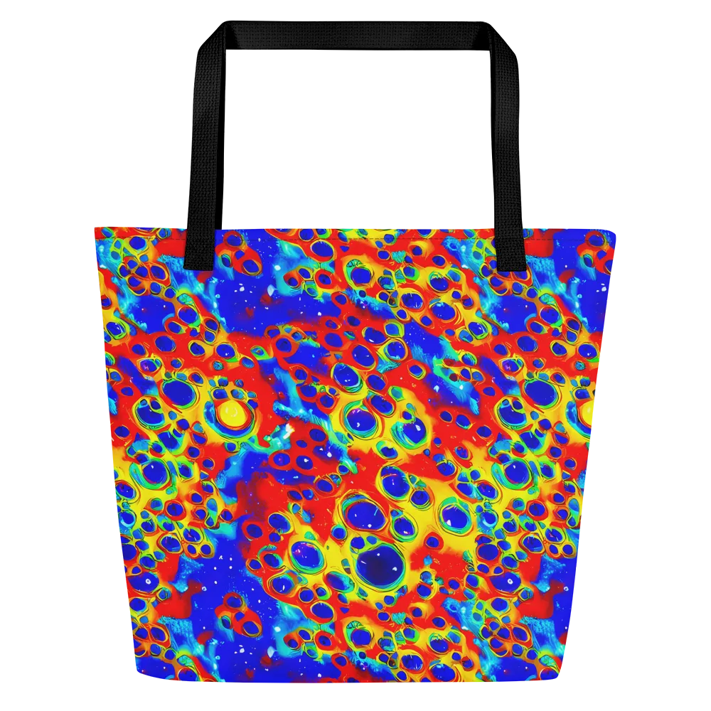 Neon Lagoon on Large Tote Bag W/ Pocket — Front