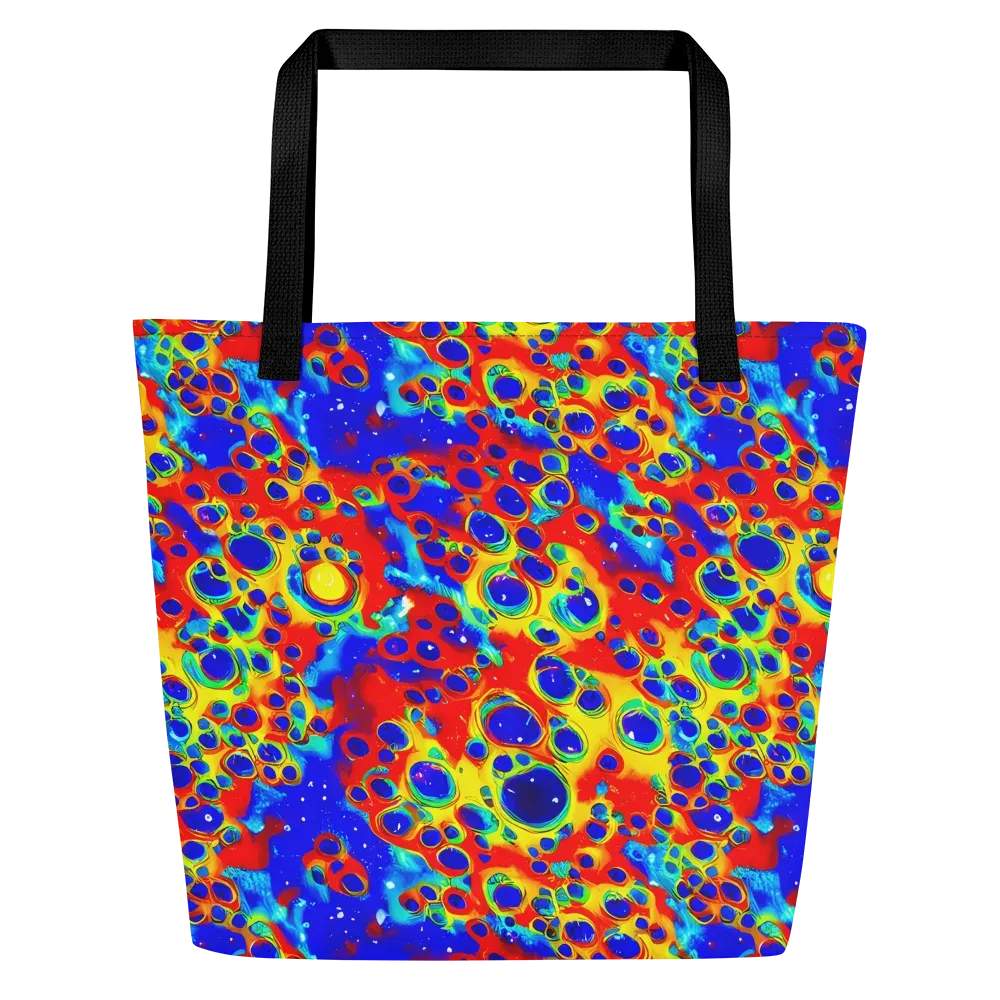 Neon Lagoon on Large Tote Bag W/ Pocket — Front
