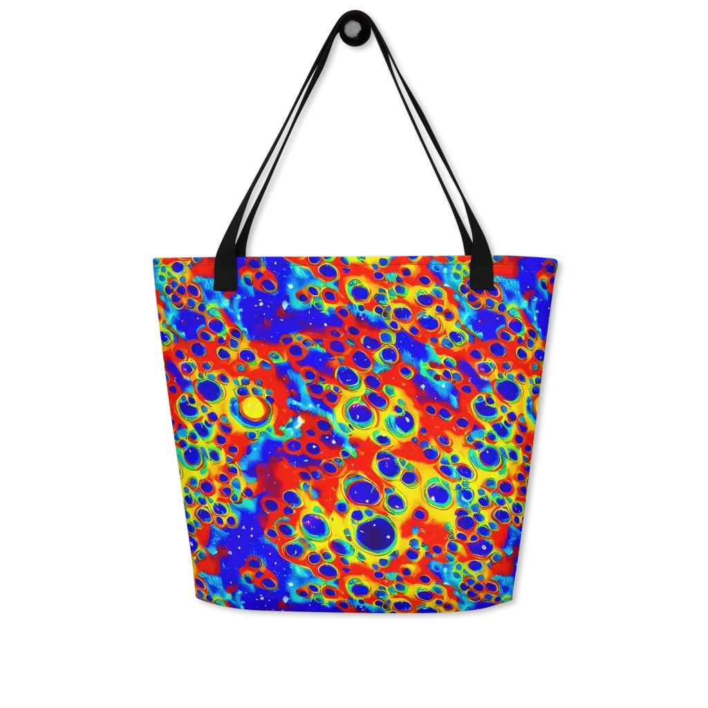 Neon Lagoon on Large Tote Bag W/ Pocket — Front