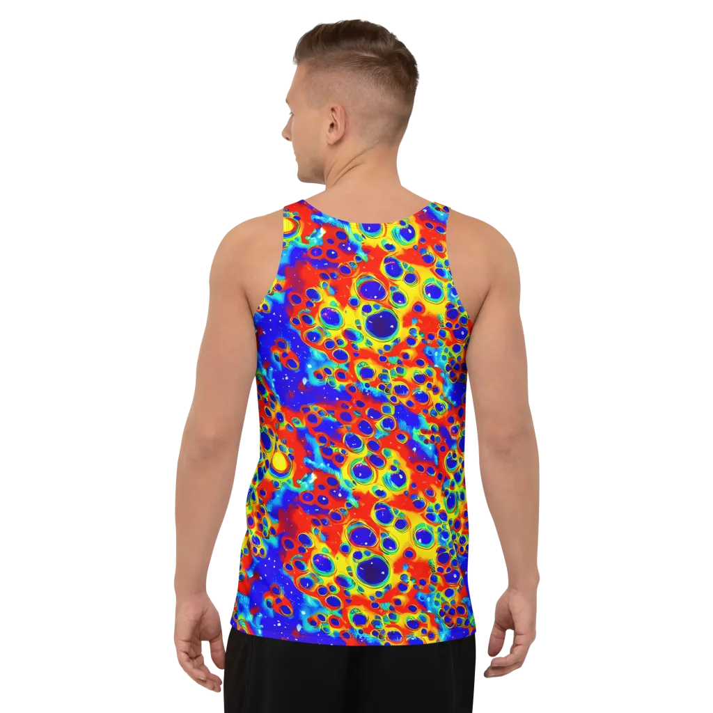 Neon Lagoon on Men's Tank Top — Back
