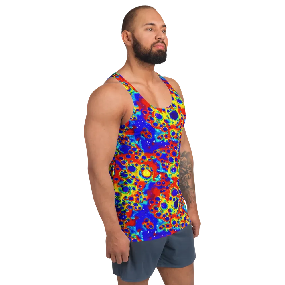 Neon Lagoon on Men's Tank Top — Right Front