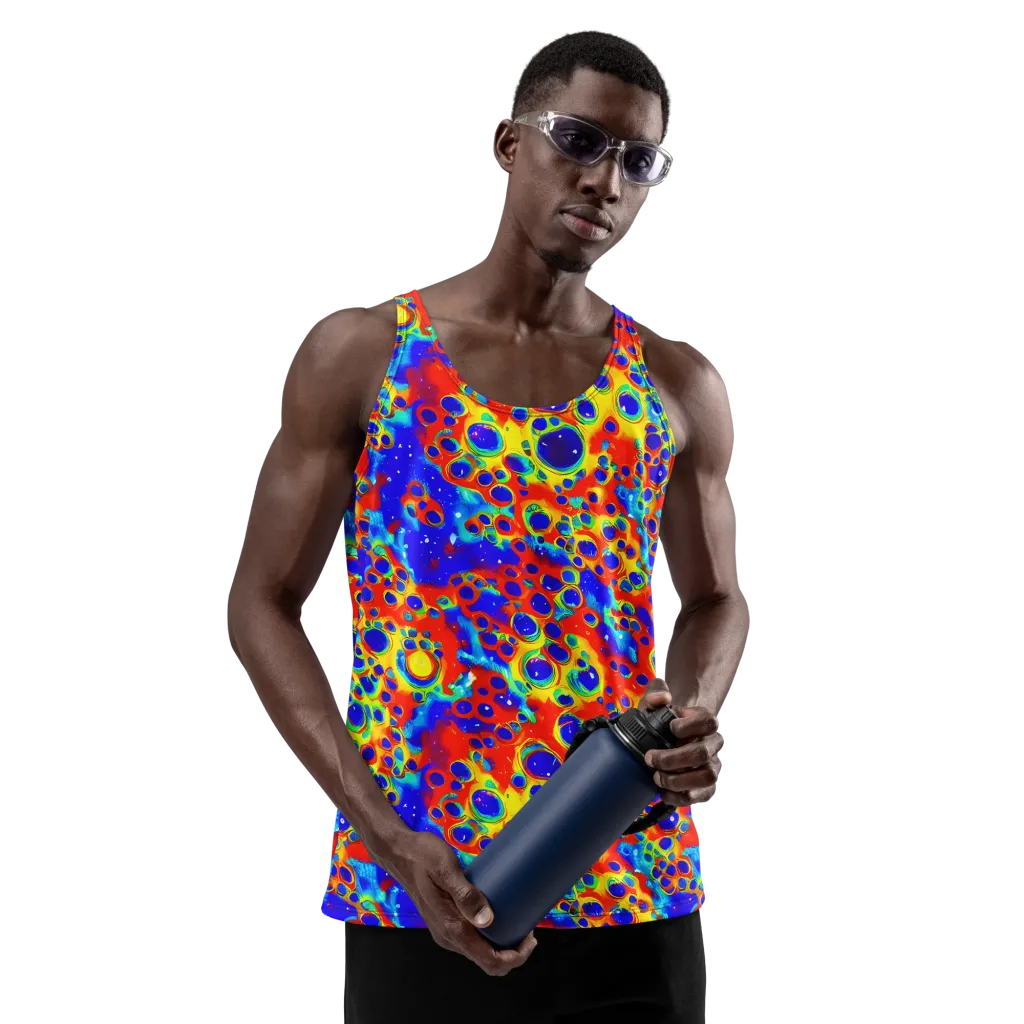 Neon Lagoon on Men's Tank Top — Front