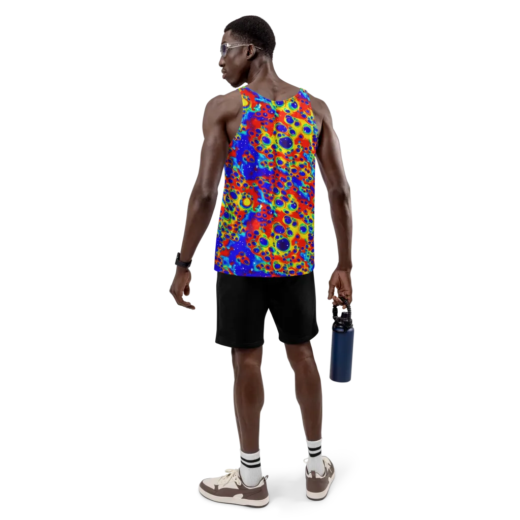 Neon Lagoon on Men's Tank Top — Back