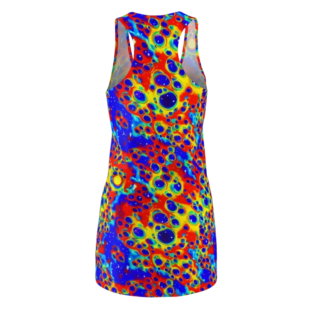 Neon Lagoon on Racerback Dress — Back